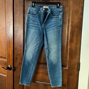 Madewell skinny crop jeans size 28 petite